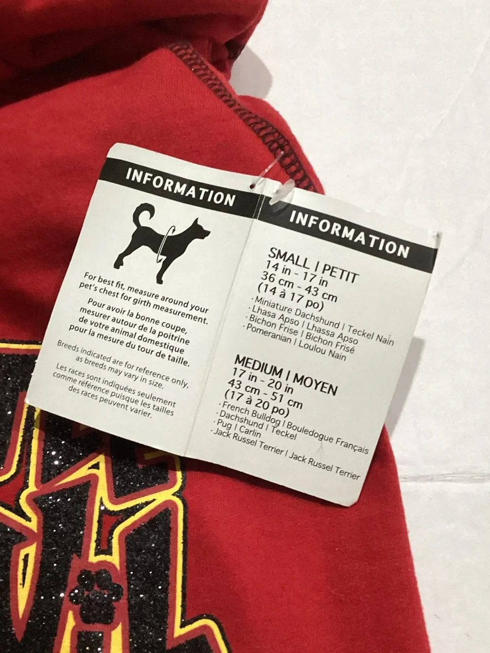 Little Devil Red Dog Hoodie - Party Dog